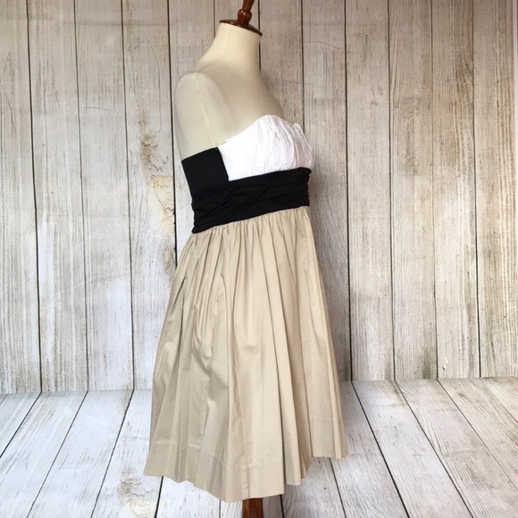 Strapless Color block  Dress - Picture 3 of 6